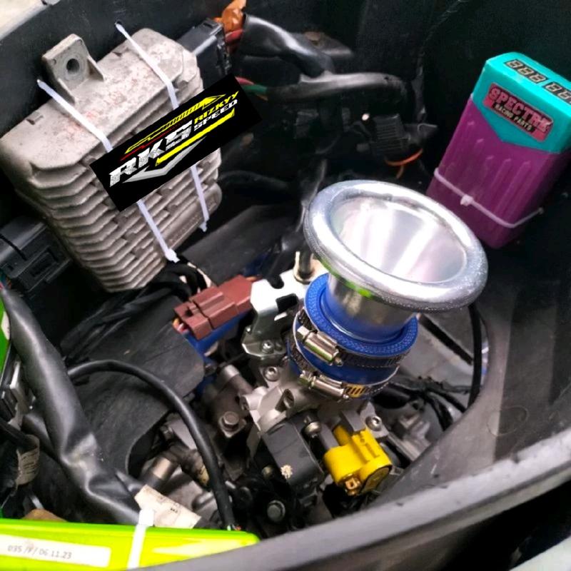 Velocity Throttle Body Downdraft Super Flow TB 22 24 26 28 30 32 34 36 Universal Nmax Aerox PCX Vario Beat Motorcycle 3