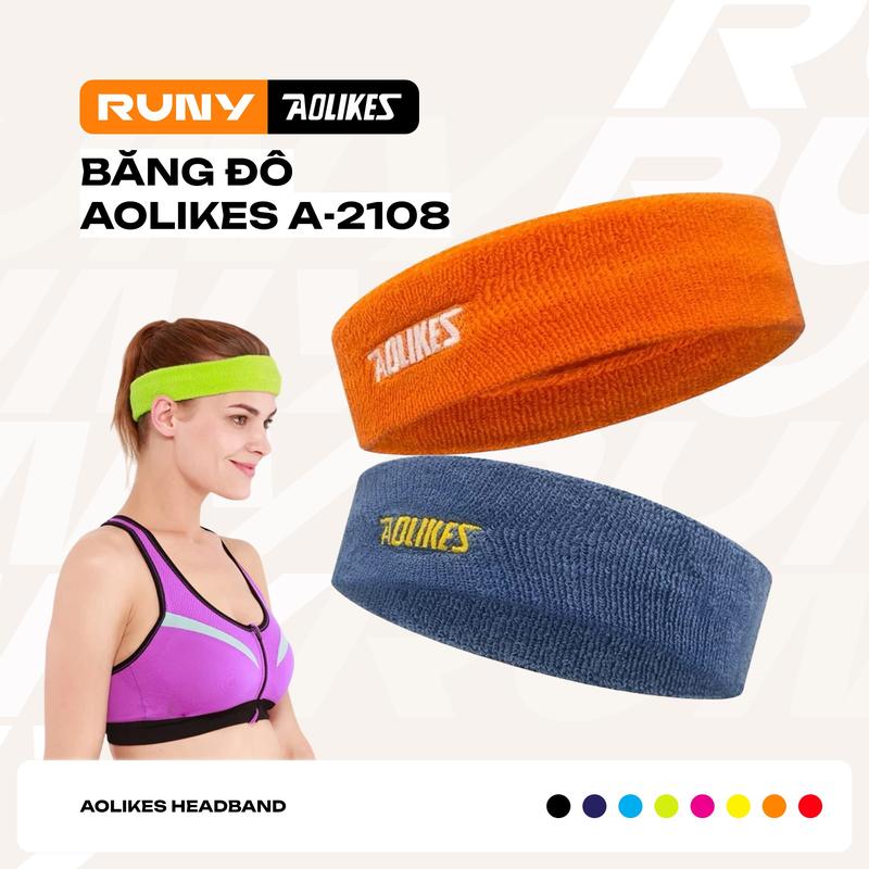 Băng Đô Thun Đeo Trán Thể Thao Thấm Mồ Hôi Aolikes A-2108 - BangDo-AL2108