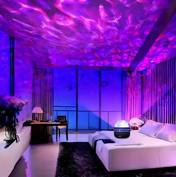 Đèn Chiếu Bầu Trời Đầy Sao Đèn Máy Chiếu Bầu Trời Đầy Sao, 1 Cái, Với 7 Mẫu Màu, Điều Khiển Từ Xa, Đèn Ngôi Sao Mini LED, Đèn Ngủ Máy Chiếu Cực Đa Chức Năng, Thích Hợp Cho Không Khí Phòng Ngủ