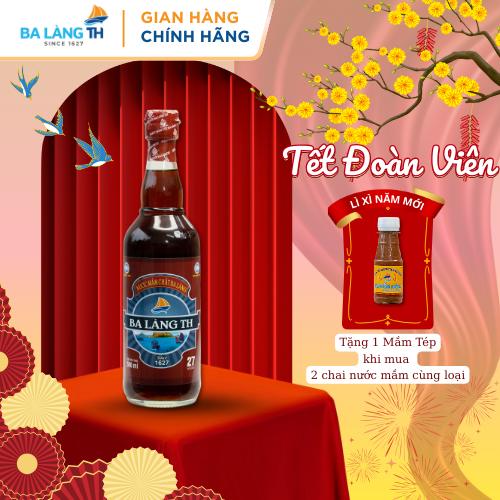 Nước Mắm Chắt Sành Ba Làng TH 400 Năm Truyền Thống Chai Thủy Tinh 500ml