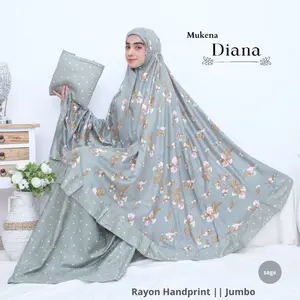 Mukena Dewasa Diana Bahan Rayon Bali Size Jumbo