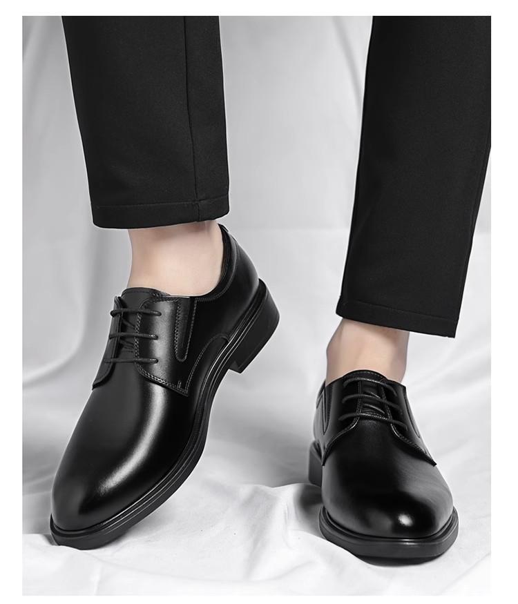 Product Introduction of Sepatu kulit pria terbaru, nyaman dan berventilasi, cocok untuk musim semi dan gugur, kasual dan serbaguna, memiliki alas lunak, anti-selip, cocok untuk keperluan bisnis. 16