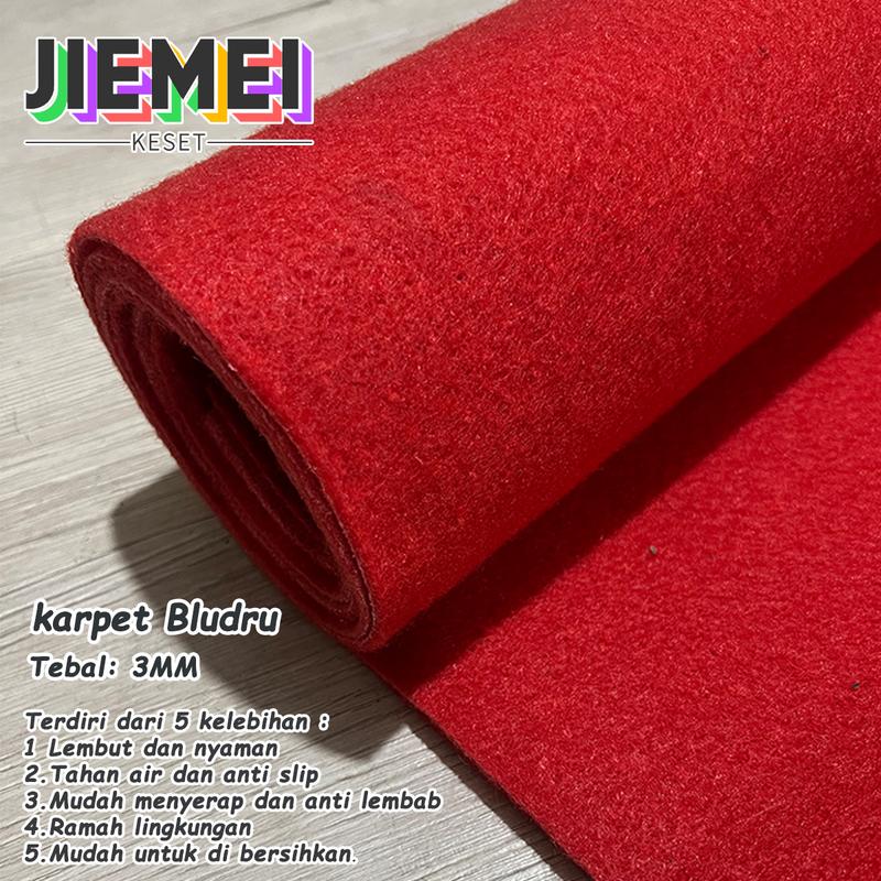 Product Introduction of JIEMEI Karpet Bludru 100x200 cm Karpet Pameran/Karpet Panggung/Karpet Masjid 34