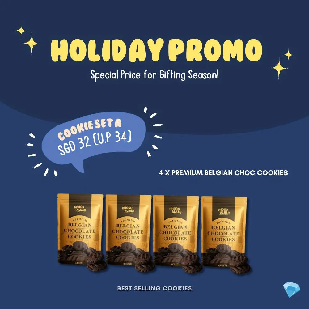 Premium Quality Belgian Chocolate Cookies - Perfect Snack