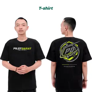KAOS PRIA PD  PILOT DARAT  VOL2 Combed Sablon Digital Kaos Pria Baju Distro Pendek Cowok Katun COMBET 24S Atasan
