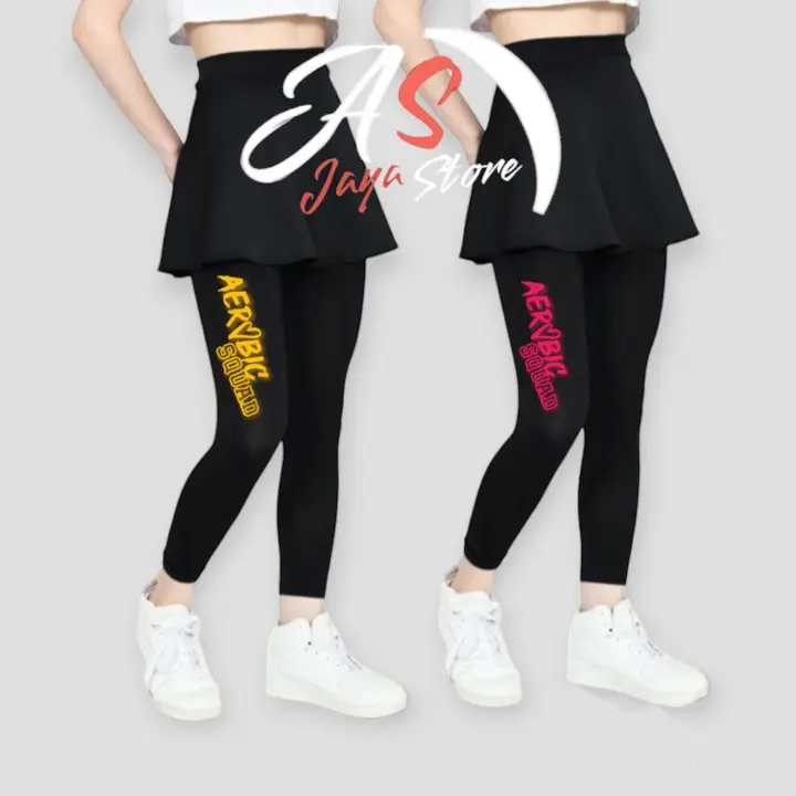 legging rok panjang/legging rok panjang aerobik/legging rok panjang fitness/legging rok panjang senam/legging rok olahraga gym  fitness 2
