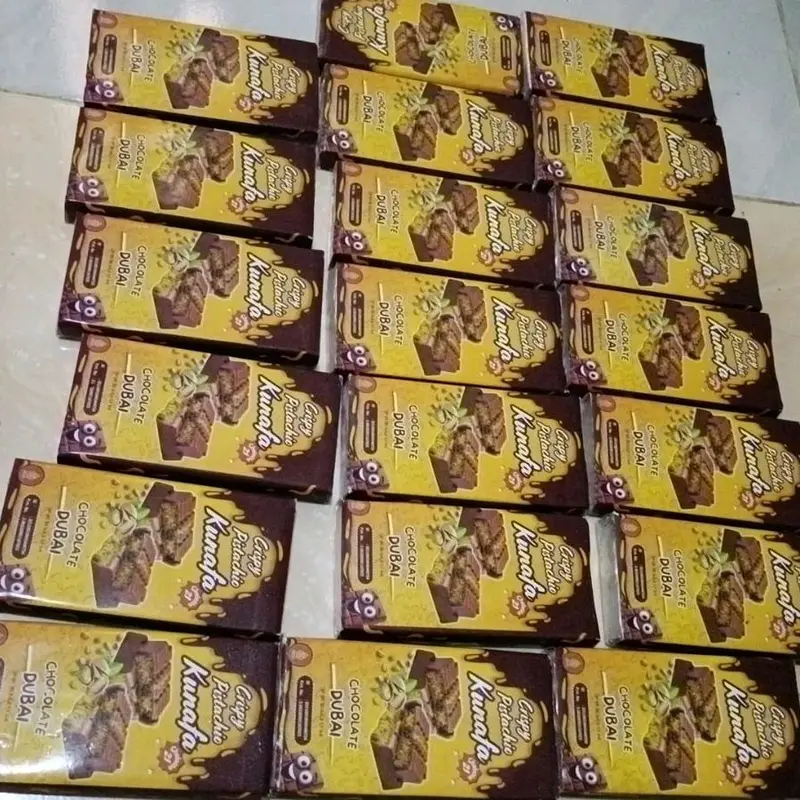 COKLAT DUBAI CRISPY PISTACHIO KUNAFA UKURAN BESAR 250 GR PREMIUM 2