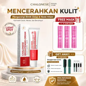 【Hot Sale】CHALONESE BRIGHTENING CREAM 1 Membantu Mencerahkan Wajah dan Membantu Menghilangkan Flex Hitam pada Wajah yang Membandel  Pencerah (FREE MASK)