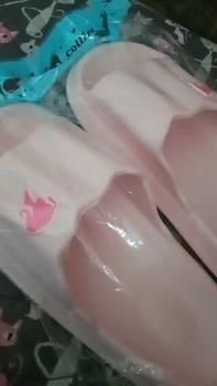 Product Review of COLLIN Sendal Wanita Dewasa Selop Slip On Logo Barbie B7842-1 Karet Sandal Shoes from A**h 0