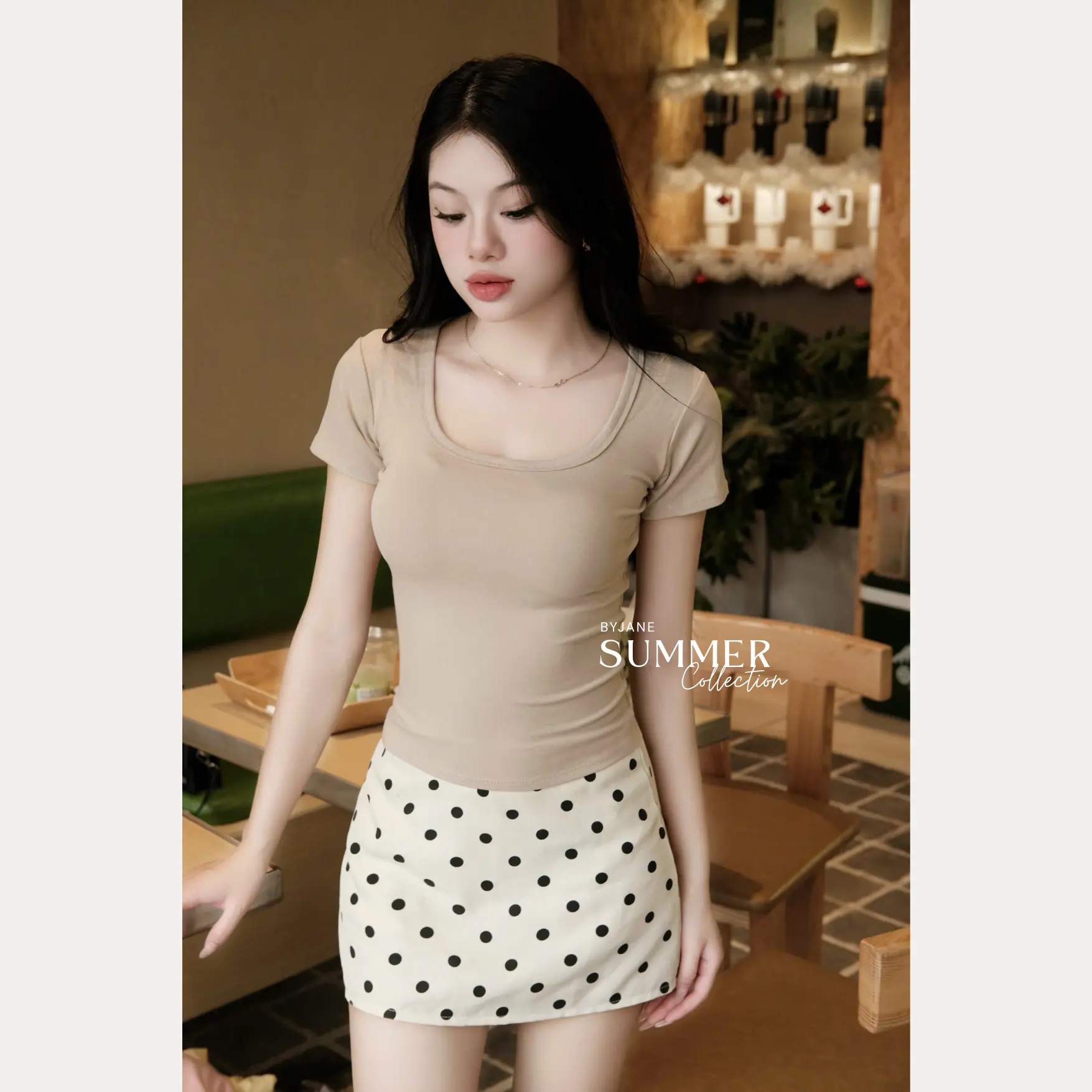 [MÀU MỚI] Áo Thun Nữ Cổ Vuông Ôm Body BYJANE Chất Thun Mịn Co Dãn - 242 | BigBuy360 - bigbuy360.vn