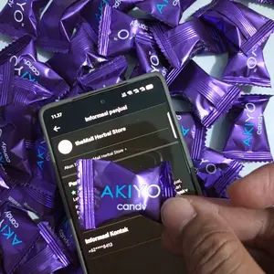 Ecer 1 butir permen akiyo super ori garansi resmi