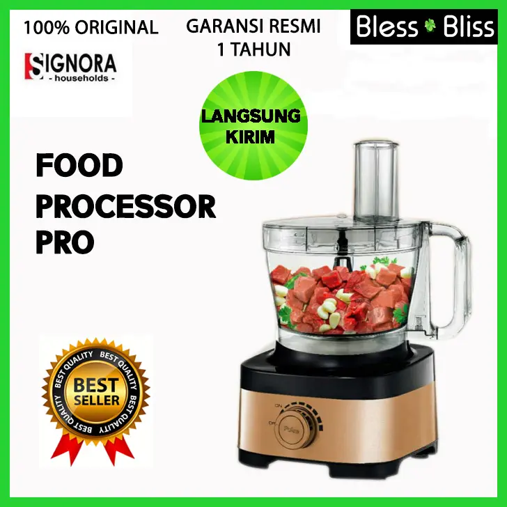 Food Processor Pro Signora (Tanpa Cubic Cutter) dan Bonus Ready 0