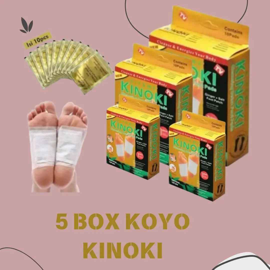 PROMO KOYO KINOKI GOLD DETOX KAKI ORIGINAL NEW PACKING 5BOX/50PCS
