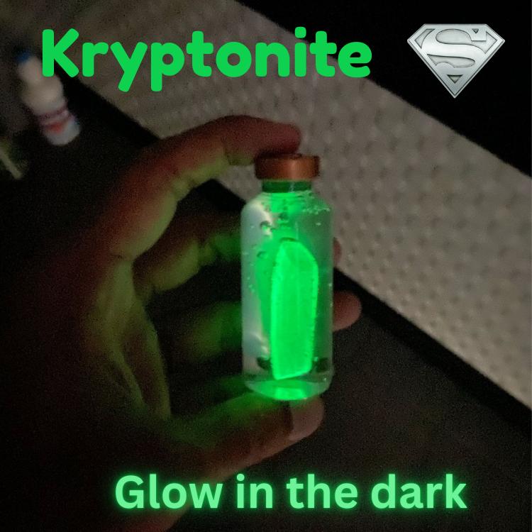 Glow in the dark, Kryptonite in vial Superman - Shop | Tokopedia