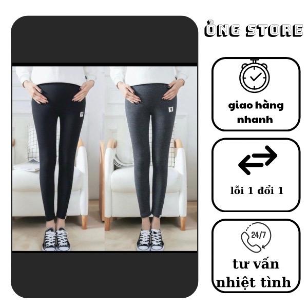 Quần Bầu Legging Lót Lông Siêu Dày Dành Cho Mẹ Bầu Mùa Đông. Váy Bầu Đầm Bầu