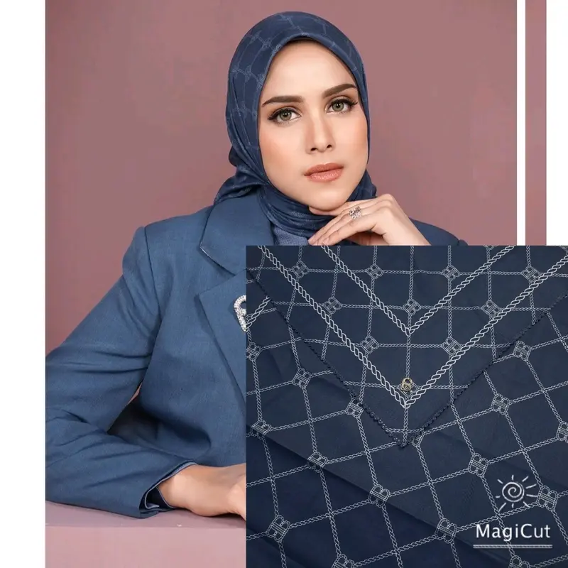 Button scarves motif Decodra voile square semi ori button scarves mirror, look like, kemasan kotak di hampers, bahan voal lembut, Semua musim, segi Empat with Logo Metal B, Nyaman , Jilbab muslim 0