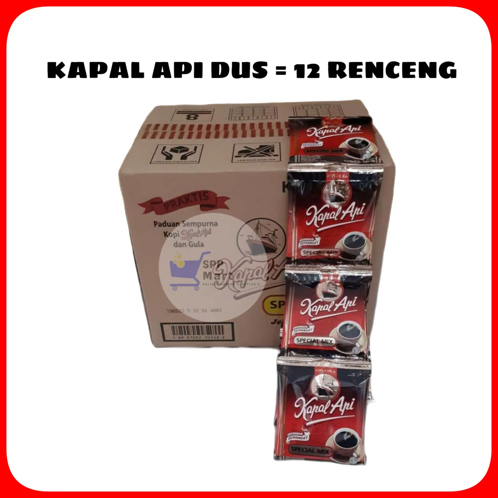 CM12 KOPI KAPAL API SPECIAL MIX ( 12 RENCENG ) DUS