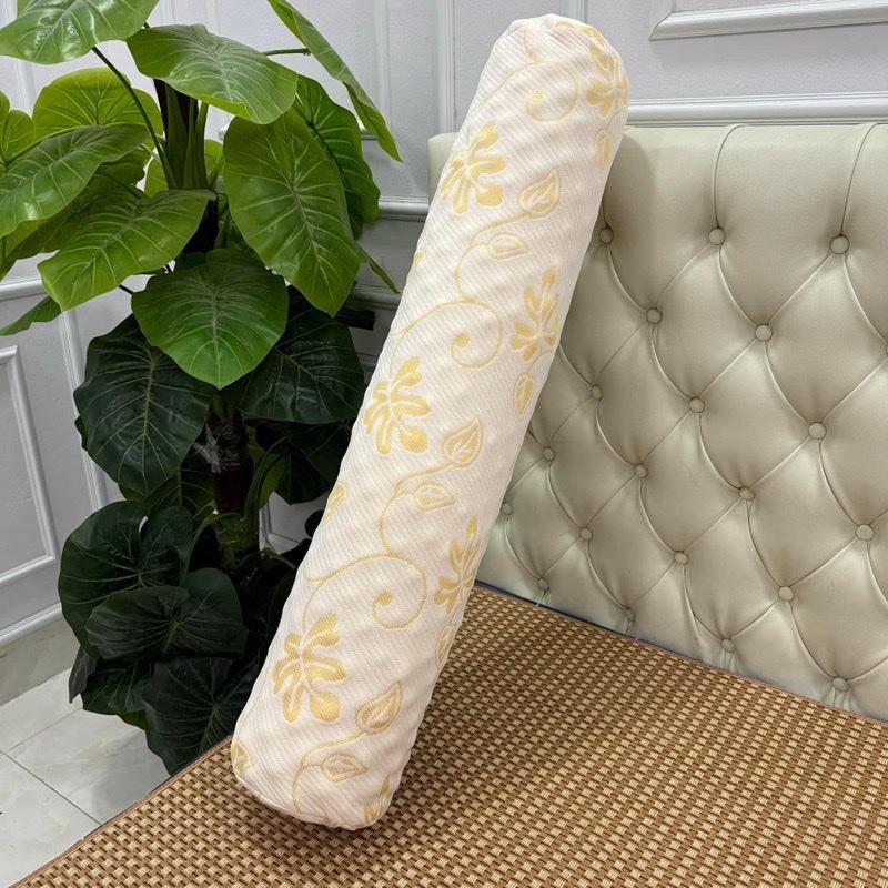 Ruột gối ôm cao su non có hạt massa Ruột gối ôm to 38x105cm hàng loại 1 (Màu Vàng)