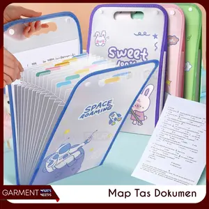 Tas Map File Mika Anti Air Multilayer With Handle Folder Dokumen Kerja Sekolah 13 Sekat Map Kertas A4