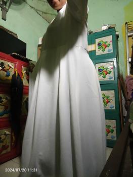 Product Review of dress karin//gamis kringkel Polos Navy from c**i 1