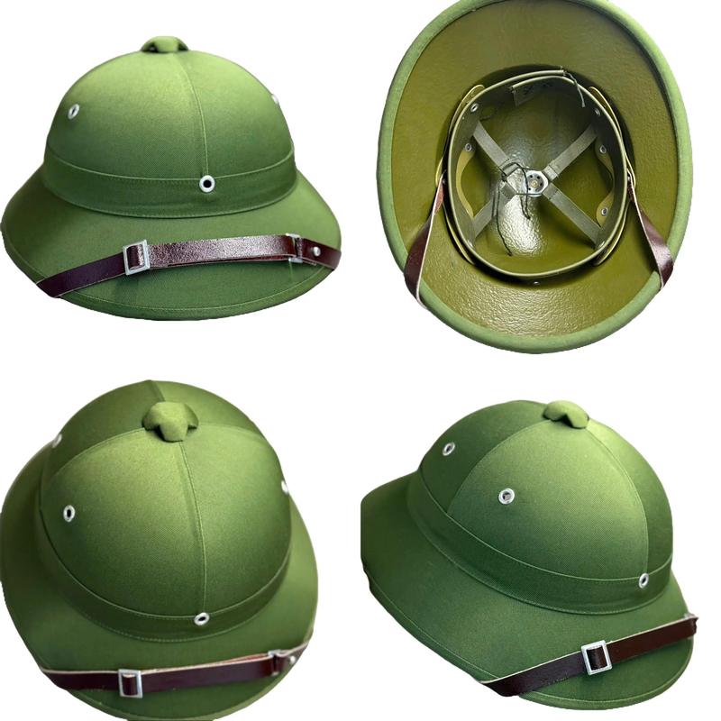  Mũ cối truyền thống vải Gabardine tàu - lòng sơn sần có quai đeo tiện lợi - chất phíp ép thủy lực độ bền cao 