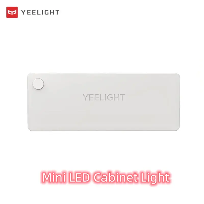 Yeelight LED Cabinet Light USB Rechargeable MINI Infrared Sensor Night Light Interior Lighting For Drawer Kitchen Cupboard Wardrobe Bed Lamp