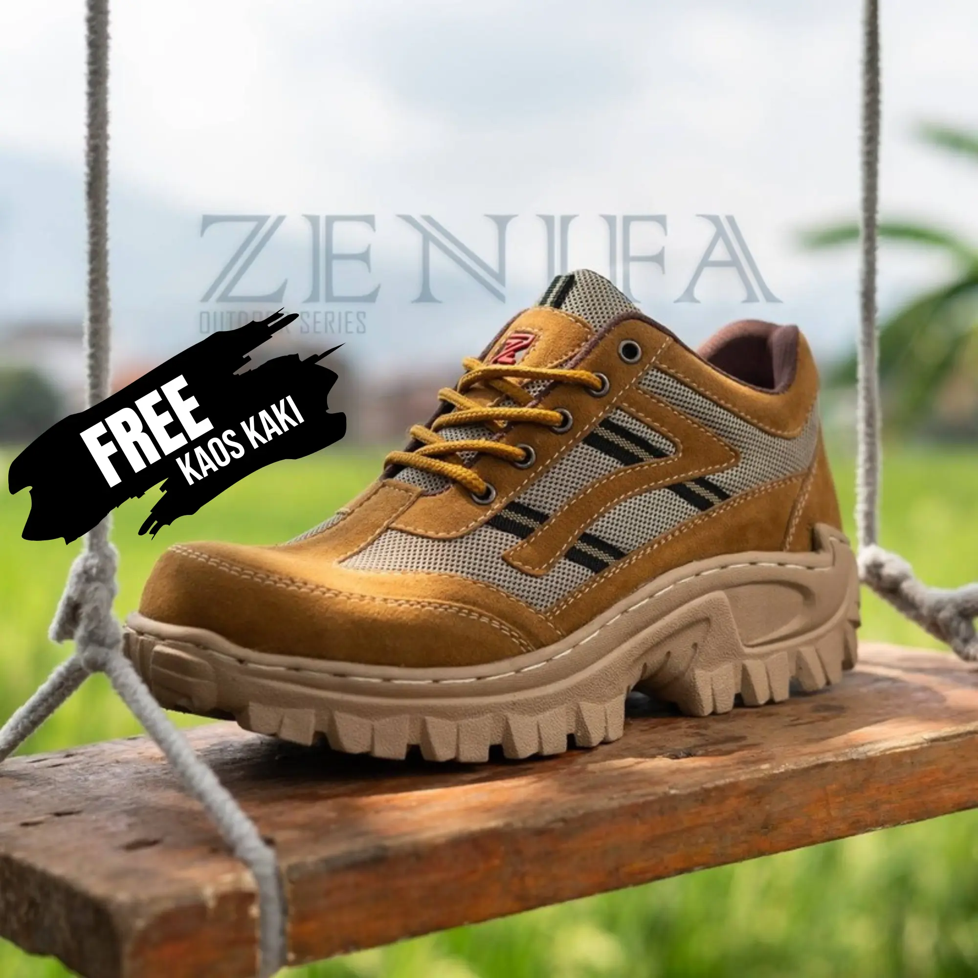SEPATU SAFETY SEMI BOOTS ZENIFA FOREST PRIA BOOT SAVETY BUT SEPTI BUTS SEVTI BOT SEPTY BOTS SEFTY