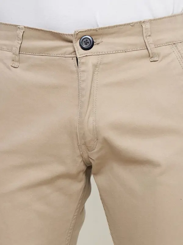 Chino Long Pants Skinny Formal Material Cotton Twill Stretch Khaki 4
