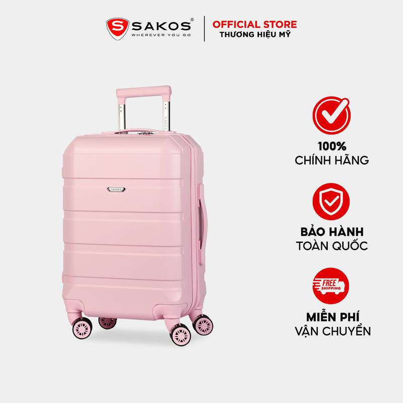 Vali Kéo Nhựa Du Lịch SAKOS AVENIR 3 Size S/M/L (22 inch / 24 inch / 28 inch) - Chất Liệu Nhựa PC Cao Cấp, Cổng Sạc USB, Khóa TSA Tiêu Chuẩn An Ninh Hoa Kỳ