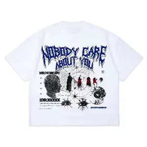 Terlaris Ealo Crop Boxy Cotton Combed 24s Tshirt Oversize Pria Puith/Hitam-S-3XL 200GSM