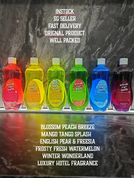 INSTOCK SG Scrub A Bath All in One Deep Cleaning Bathroom 500ML Fast Delivery Bubble Wrap Packaging