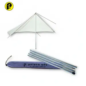 [BISA COD] tiang steel besi palava adv crome flysheet penyanggah pilar outdoor Camping