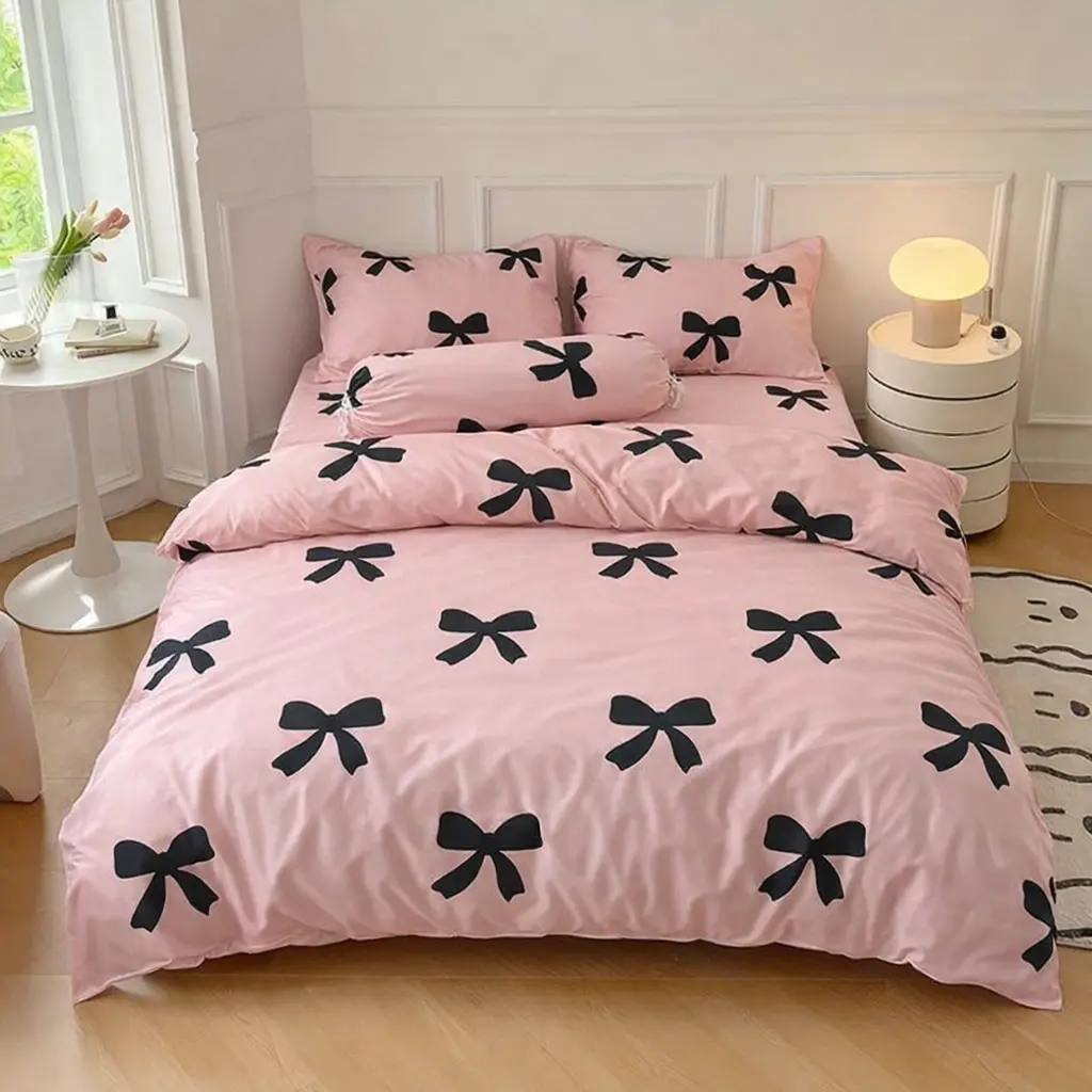 SPREI LUCU GIRLY / SET SPREI MOTIF AESTHETIC Bahan Katun Disperse Ukuran 120x200 160x200 180x200 cm Include Sarban Sargul