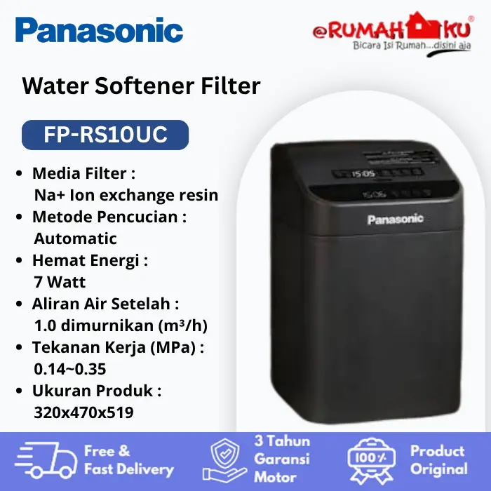 PANASONIC FP-RS10U1C NEW Filter Air Kapur Water Softener