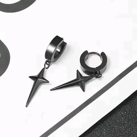 Anting Bintang Terbaru Aeronnshiki Anti Karat dan Luntur untuk Pria dan Wanita - Earrings