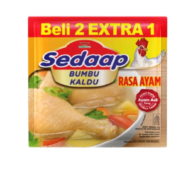 SEDAP BUMBU KALDU 108PCS netto 9 Gram varian sapi dan varian ayam [Bisa MiX] Bubuk Kaldu Bahan Penyedap Msg Masakan 1