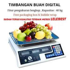 Timbangan Buah Digital 40kg Double Display Digital Computing Scale Kitchenware