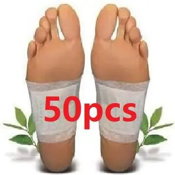 50pcs [M'sia] Ready Stock LIGHT HERBAL SMELL Kinoki Detox Foot Patch READY STOCK POST TODAY