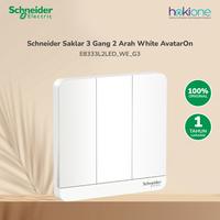 Gambar Schneider AvatarOn Saklar Lampu 3 Gang 2 Arah White - E8333L2LED_WE_G3 dari hokione.id Kota Administrasi Jakarta Barat 1 Tokopedia