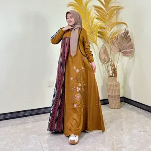 Gamis Amanda Disa Rayon Twill Premium Mix Kain Tenun Troso Motif Dan Warna Motif Random (Free Pouch, Goodie Bag)