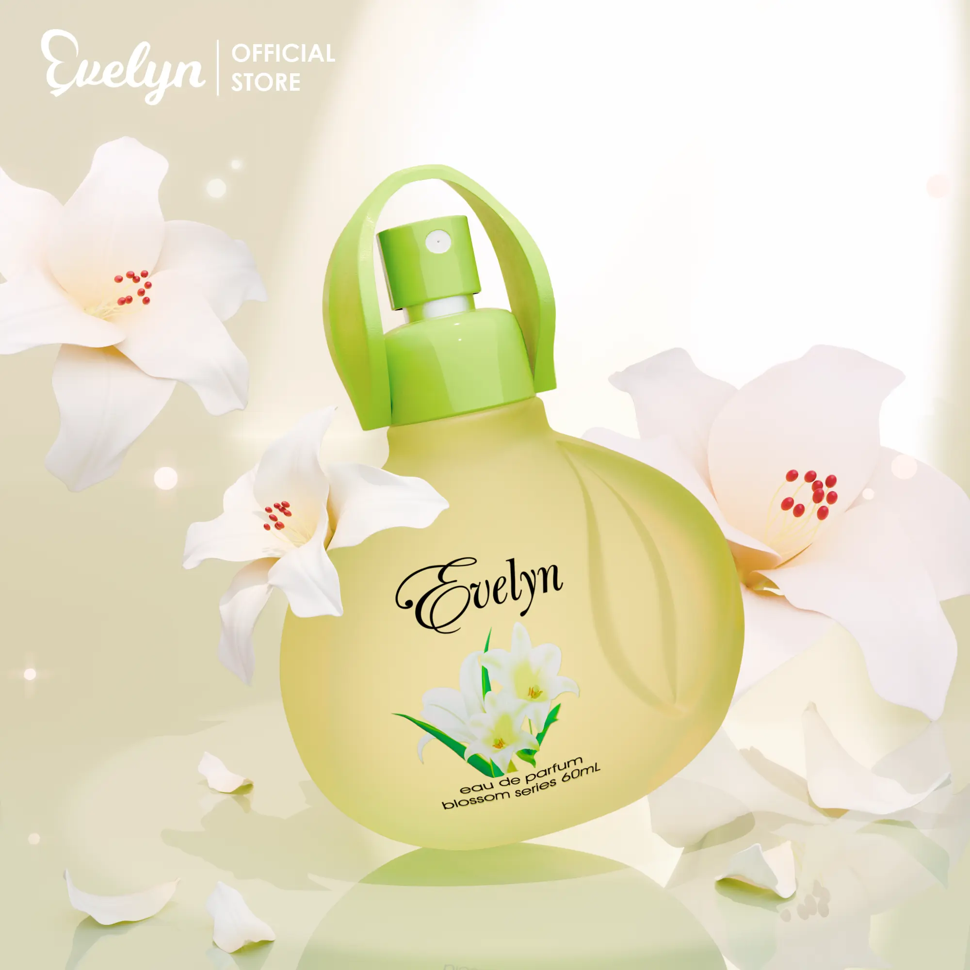 Evelyn Eau De Parfum Blossom Series 60ml / Parfum Wanita Travel Size / Parfum Wanita / Minyak Wangi