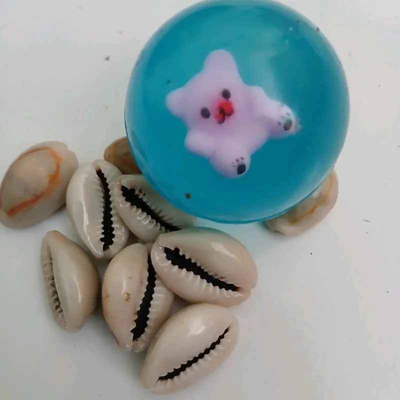 Set Bola Bekel Mainan Anak Tradisional Plus 10pc Biji Kerang Asli Toys Permainan - Mainan Anak 90an 6