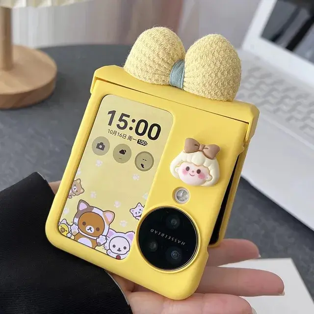 Cute Girl Bow Phone Cases For Find N2 Flip Hinge N3 flip Case 5