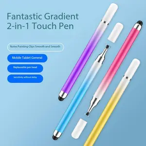 Dual Head 2in1 Stylus Pen | Gradient Color | For iPad/Android Tablet | Drawing & Handwriting Capacitive Pen