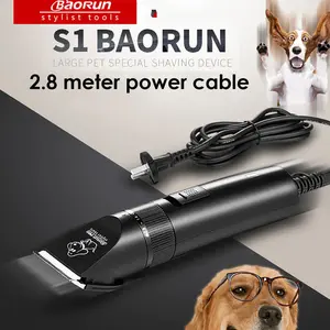 BaoRun PRO Alat Cukur Bulu Hewan Anjing Kucing Domba Wired 8200RPM 20W - S1 - Black