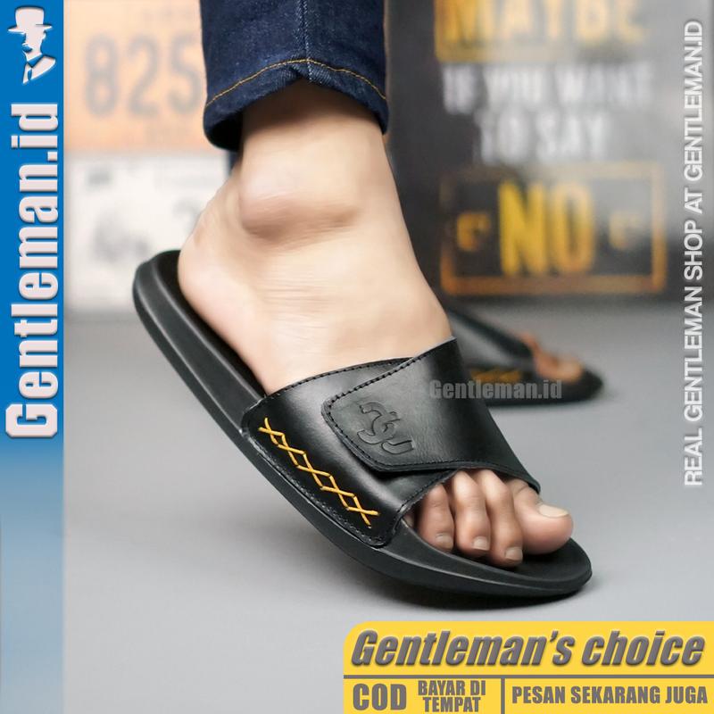 Product Introduction of GENTLEMAN Onyx Sandal Slide Distro Casual Pria Kulit Asli Original 3