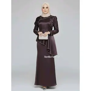 Fathiya dress wanita kekinian-Dress kondangan-bridesmaid-Baju wanita payet cantik-Baju terbaru termurah viral Formal