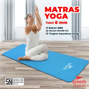 SPEEDS Matras Yoga Mat Karpet Spons NBR 8mm Alas Senam Dan Fitness Busa LX 027-21