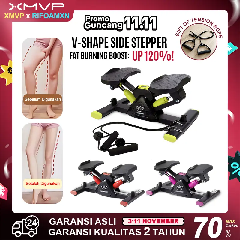 RIFOAMXN Mesin Latihan Stepper Stepper v stepper Di Rumah V Stepper Latihan Kaki Kebugaran Luar Ruangan Senaman Kaki Gym & Kebugaran stepper