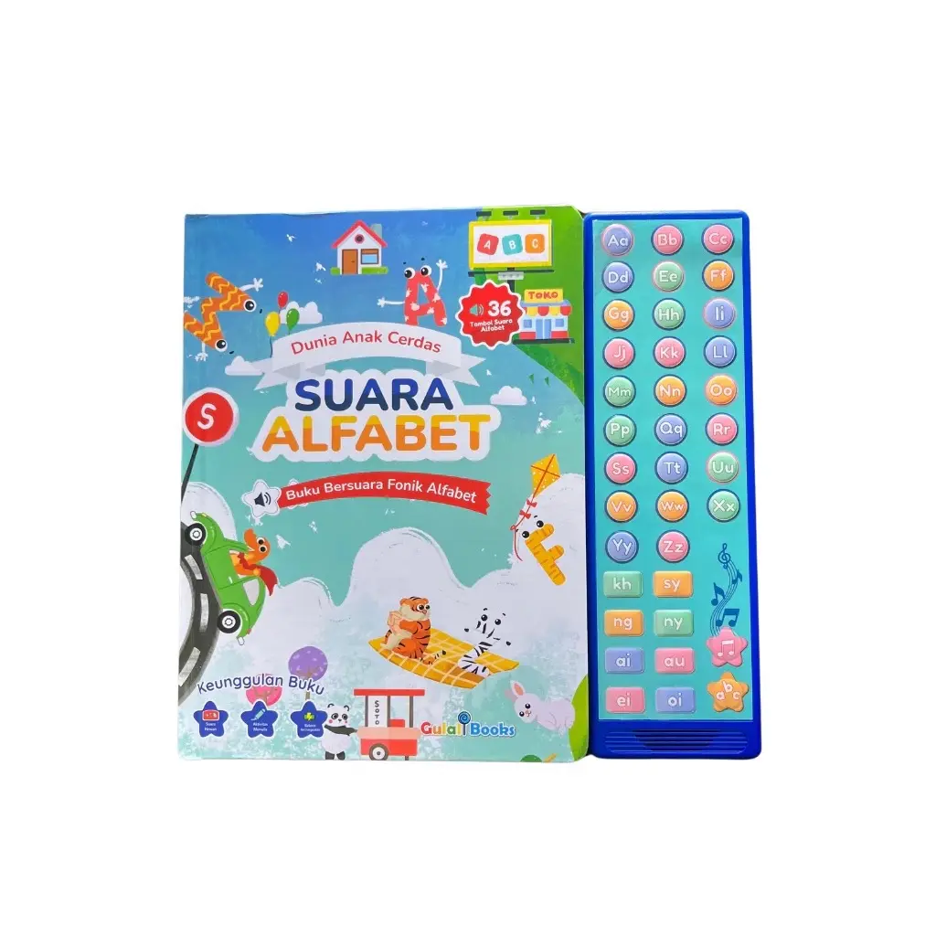 ￼Gulalibooks: Soundbook Suara Alfabetku / Buku elektronik bersuara anak-anak / Buku belajar huruf